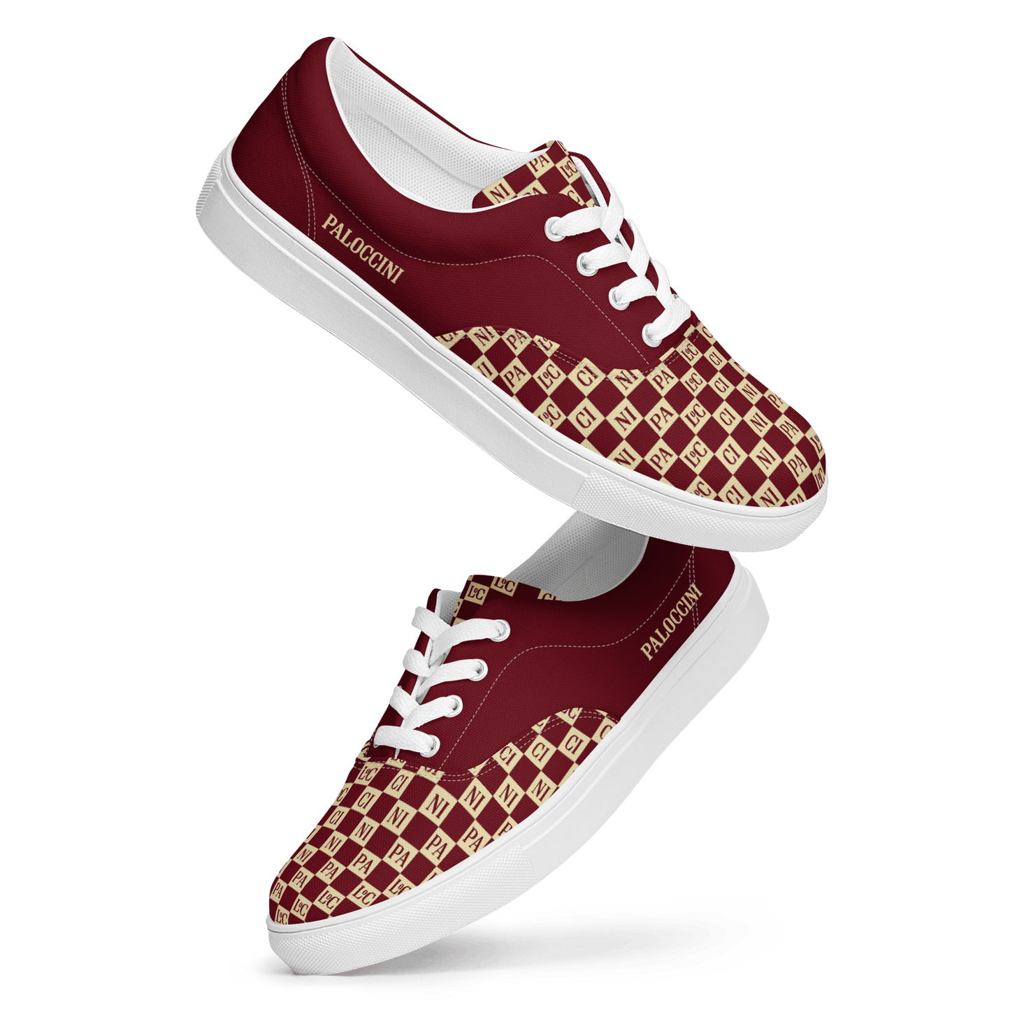 Men's PLC Checkers Canvas Trainers