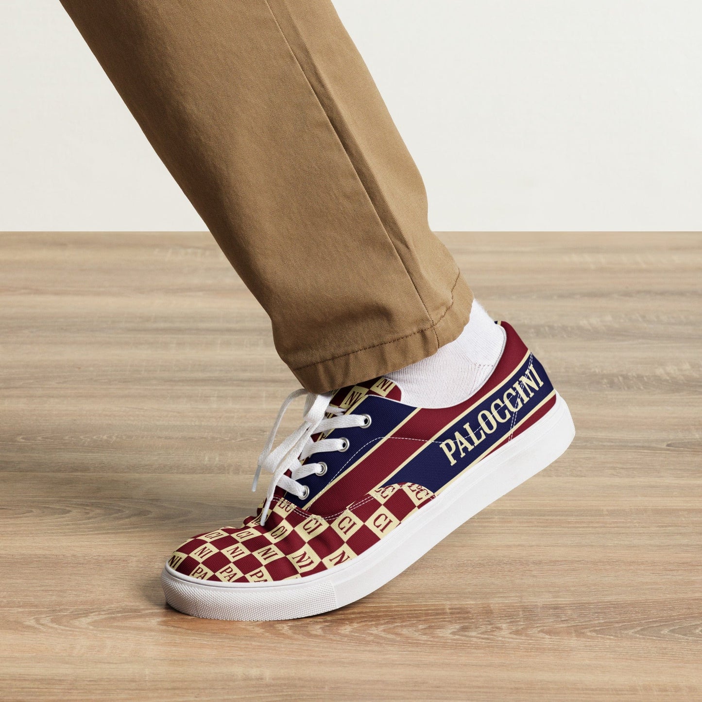 Men's PL Checkers Collab Canvas Trainers