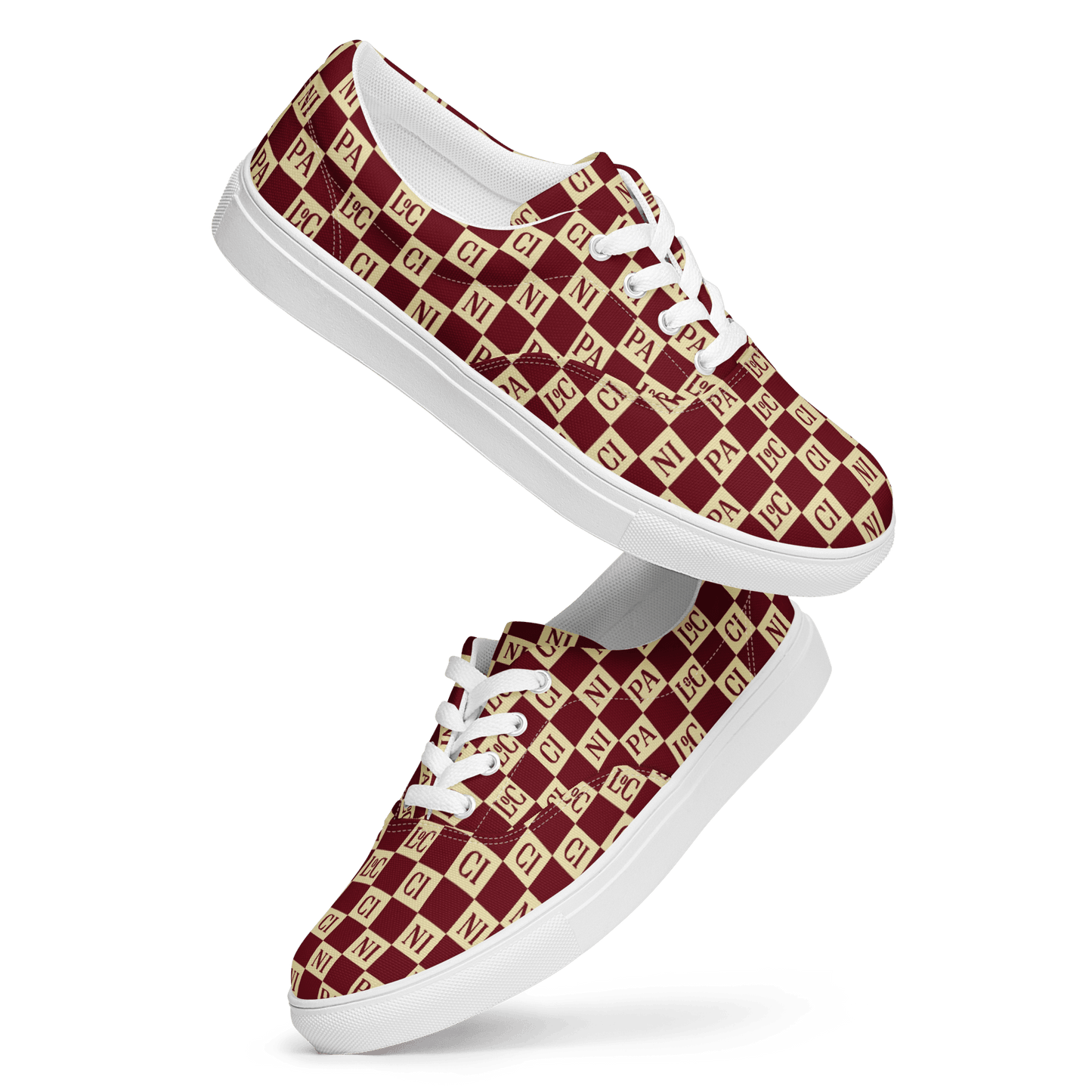 Men's PL Checkers Canvas Trainers