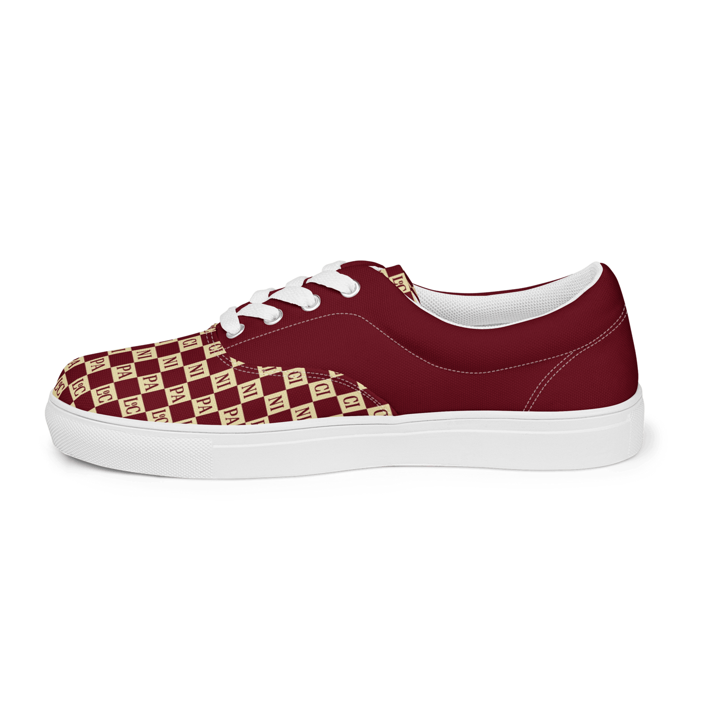 Men's PLC Checkers Canvas Trainers