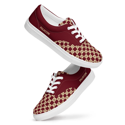 Men's PLC Checkers Canvas Trainers